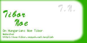 tibor noe business card